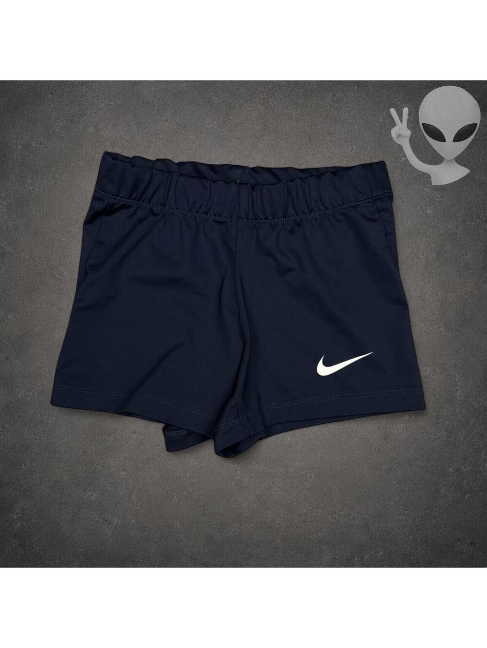 Nike Dri-FIT Performance Tight Running Shorts Womens XS Midnight Navy Blue